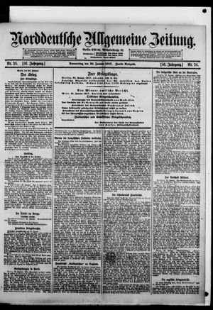 Norddeutsche allgemeine Zeitung vom 25.01.1917