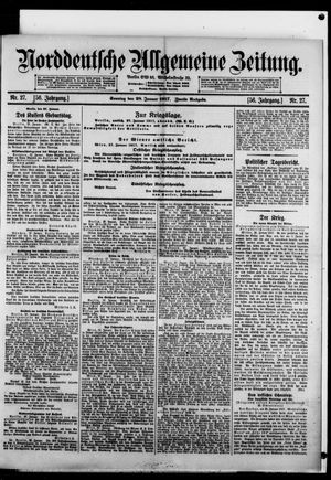 Norddeutsche allgemeine Zeitung vom 28.01.1917