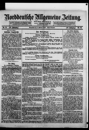 Norddeutsche allgemeine Zeitung vom 03.02.1917