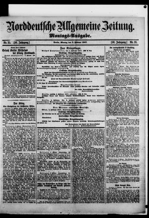 Norddeutsche allgemeine Zeitung vom 05.02.1917