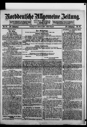 Norddeutsche allgemeine Zeitung vom 06.02.1917