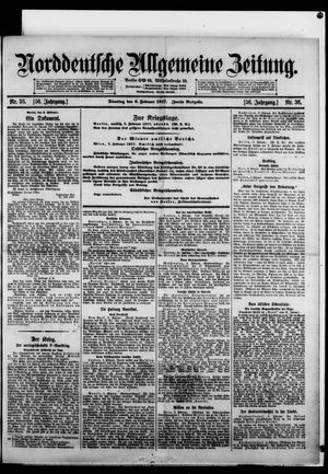 Norddeutsche allgemeine Zeitung on Feb 6, 1917