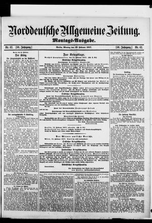 Norddeutsche allgemeine Zeitung vom 12.02.1917