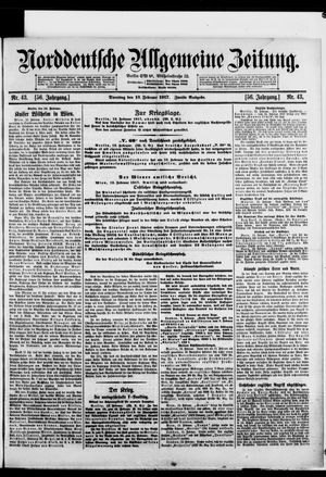 Norddeutsche allgemeine Zeitung vom 13.02.1917