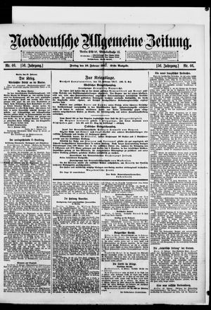 Norddeutsche allgemeine Zeitung on Feb 16, 1917