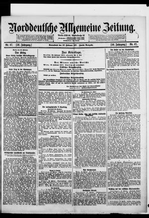 Norddeutsche allgemeine Zeitung on Feb 17, 1917