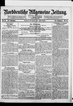 Norddeutsche allgemeine Zeitung on Feb 20, 1917