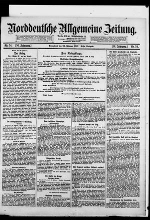 Norddeutsche allgemeine Zeitung on Feb 24, 1917