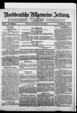 Norddeutsche allgemeine Zeitung vom 25.02.1917