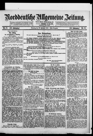 Norddeutsche allgemeine Zeitung on Feb 27, 1917