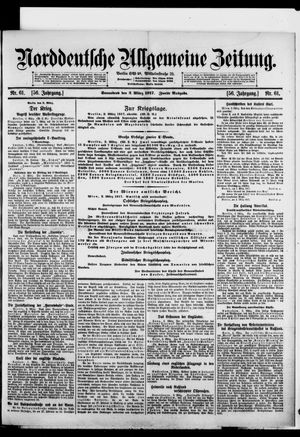 Norddeutsche allgemeine Zeitung vom 03.03.1917