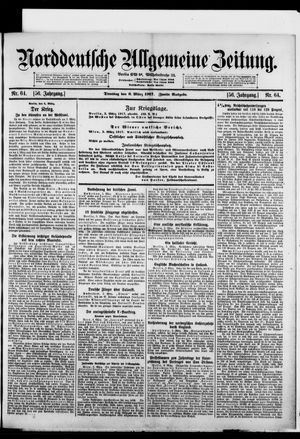 Norddeutsche allgemeine Zeitung vom 06.03.1917