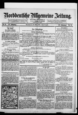 Norddeutsche allgemeine Zeitung on Mar 10, 1917