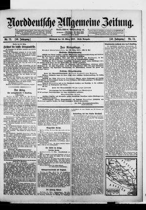 Norddeutsche allgemeine Zeitung vom 14.03.1917