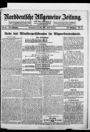 Norddeutsche allgemeine Zeitung vom 15.03.1917