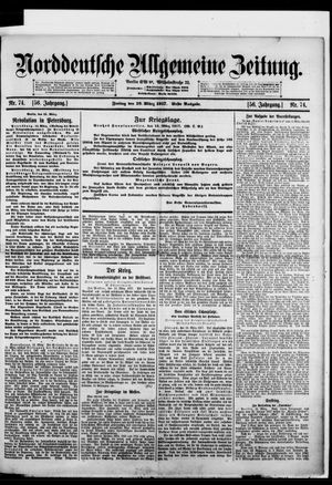 Norddeutsche allgemeine Zeitung on Mar 16, 1917