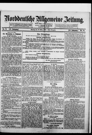 Norddeutsche allgemeine Zeitung vom 18.03.1917