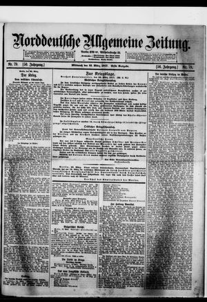 Norddeutsche allgemeine Zeitung vom 21.03.1917