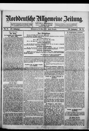 Norddeutsche allgemeine Zeitung on Mar 21, 1917