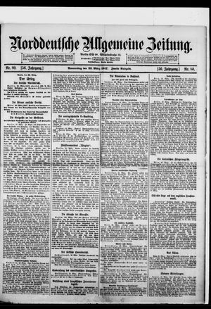 Norddeutsche allgemeine Zeitung vom 22.03.1917