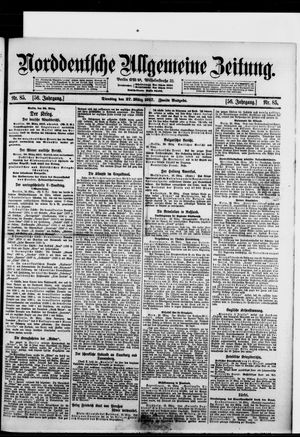 Norddeutsche allgemeine Zeitung on Mar 27, 1917
