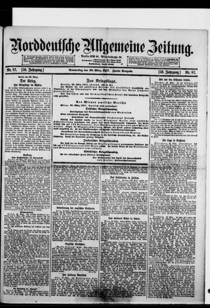 Norddeutsche allgemeine Zeitung vom 29.03.1917