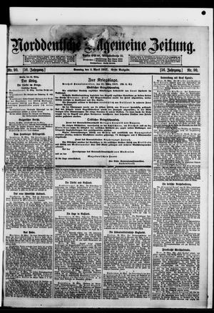 Norddeutsche allgemeine Zeitung vom 01.04.1917