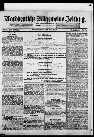 Norddeutsche allgemeine Zeitung vom 11.04.1917