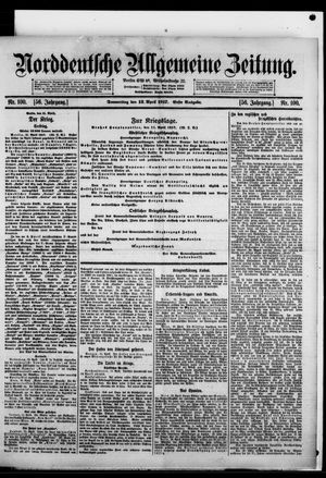 Norddeutsche allgemeine Zeitung on Apr 12, 1917