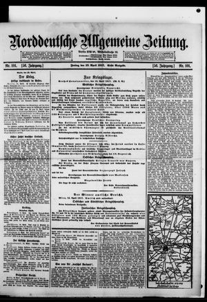 Norddeutsche allgemeine Zeitung vom 13.04.1917