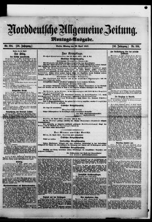 Norddeutsche allgemeine Zeitung vom 16.04.1917
