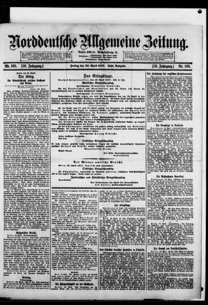Norddeutsche allgemeine Zeitung vom 20.04.1917