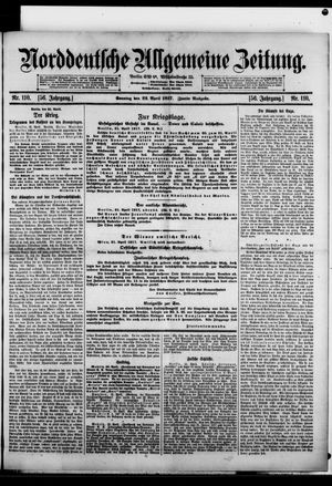 Norddeutsche allgemeine Zeitung vom 22.04.1917
