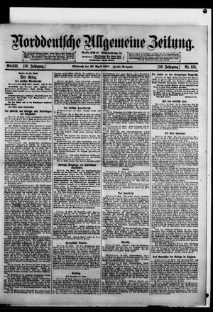 Norddeutsche allgemeine Zeitung vom 25.04.1917