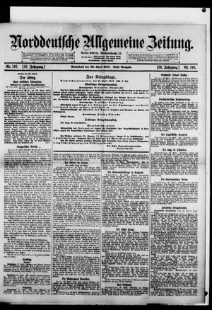 Norddeutsche allgemeine Zeitung vom 28.04.1917