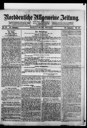 Norddeutsche allgemeine Zeitung on May 1, 1917