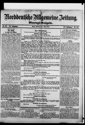 Norddeutsche allgemeine Zeitung vom 07.05.1917