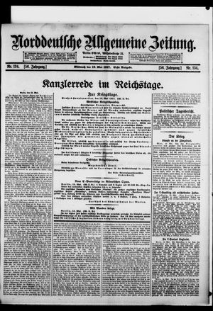 Norddeutsche allgemeine Zeitung on May 16, 1917
