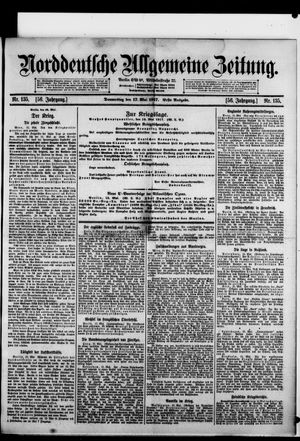 Norddeutsche allgemeine Zeitung vom 17.05.1917
