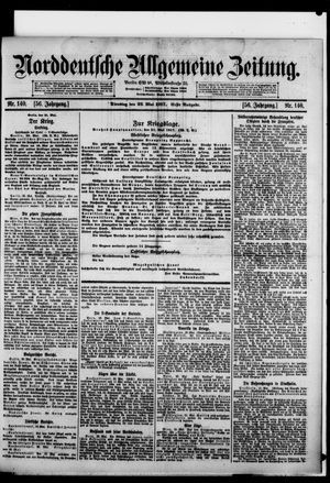 Norddeutsche allgemeine Zeitung vom 22.05.1917