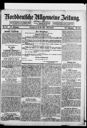 Norddeutsche allgemeine Zeitung on May 26, 1917