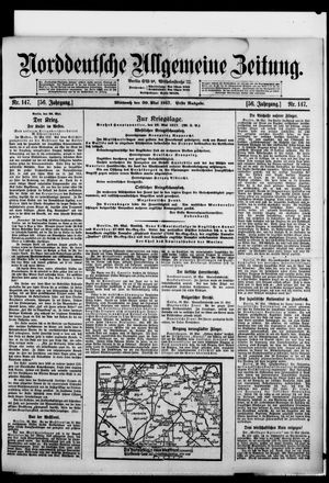 Norddeutsche allgemeine Zeitung vom 30.05.1917