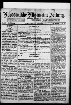 Norddeutsche allgemeine Zeitung vom 08.06.1917