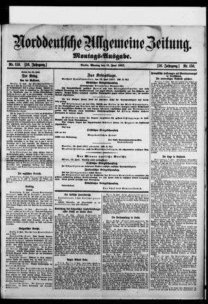 Norddeutsche allgemeine Zeitung vom 11.06.1917