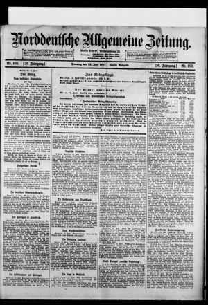 Norddeutsche allgemeine Zeitung on Jun 12, 1917