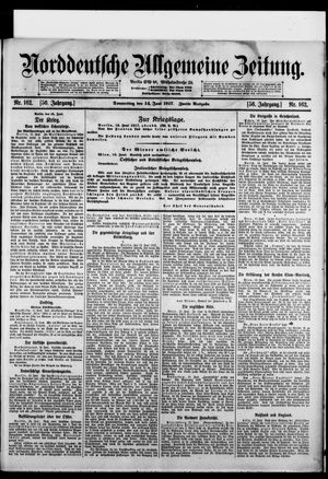 Norddeutsche allgemeine Zeitung vom 14.06.1917