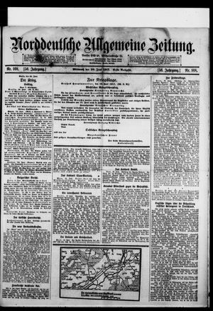 Norddeutsche allgemeine Zeitung vom 20.06.1917