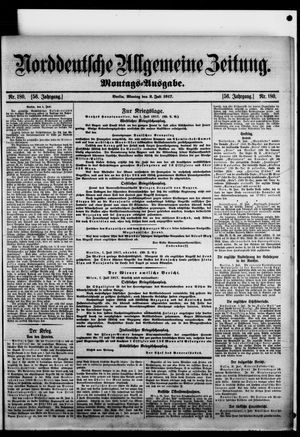 Norddeutsche allgemeine Zeitung on Jul 2, 1917