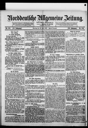 Norddeutsche allgemeine Zeitung on Jul 10, 1917
