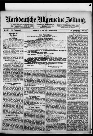 Norddeutsche allgemeine Zeitung vom 13.07.1917